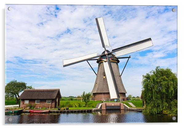 Windmill at Kinderdijk Acrylic by Ankor Light