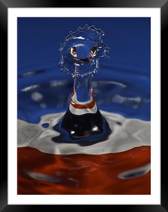 Red, White and Blue Framed Mounted Print by Carl Floodgate