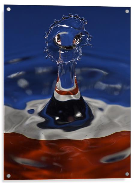 Red, White and Blue Acrylic by Carl Floodgate