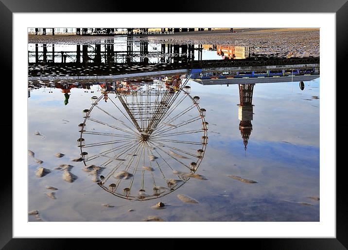 Central Pier Reflections Framed Mounted Print by Jason Connolly