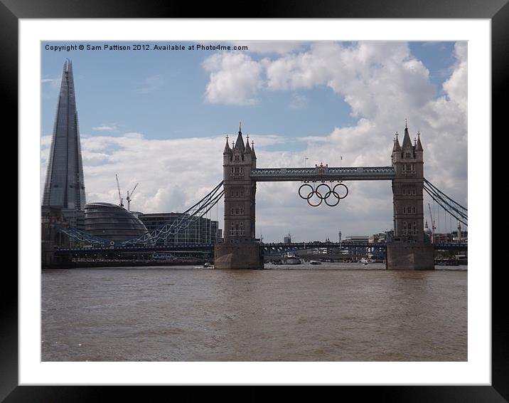 Olympic Tower Bridge Framed Mounted Print by Sam Pattison