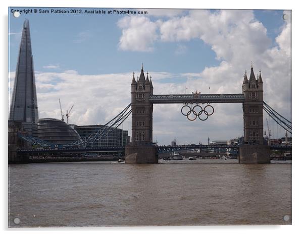 Olympic Tower Bridge Acrylic by Sam Pattison
