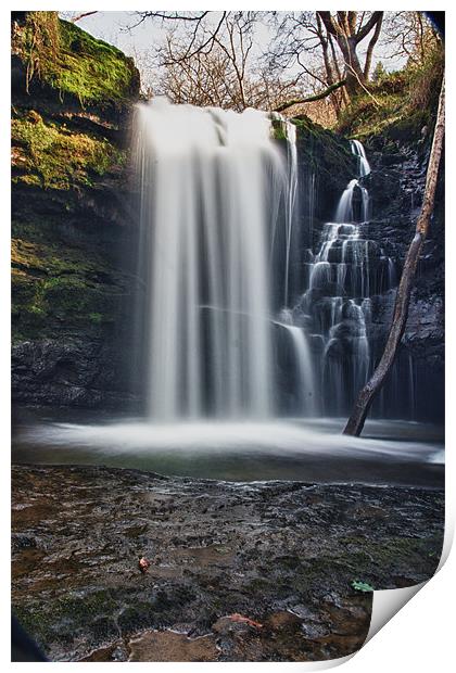 Sgwd y Pannwr, Waterfall Country Print by Steve JamesSteveJ