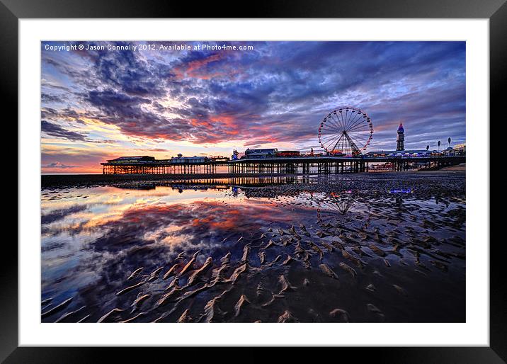 Blackpool Illuminates Framed Mounted Print by Jason Connolly