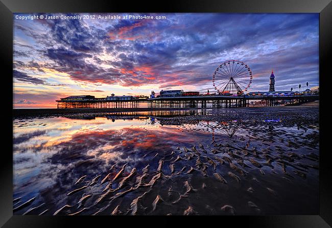 Blackpool Illuminates Framed Print by Jason Connolly