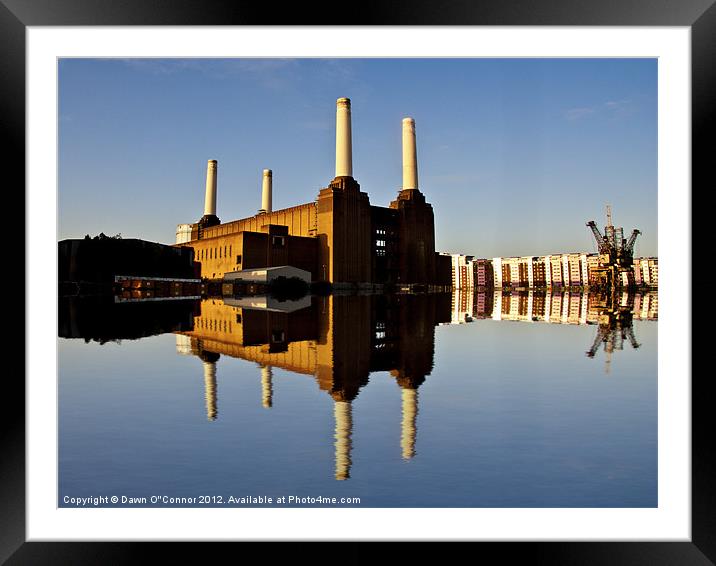 Battersea Power Station Framed Mounted Print by Dawn O'Connor