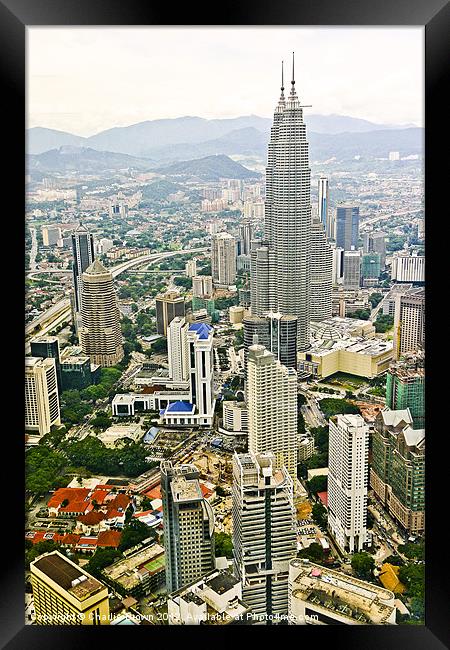 Kuala Lumpur Skyline Framed Print by Ankor Light