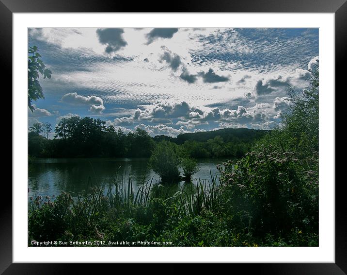 Clouds over stockers lake Framed Mounted Print by Sue Bottomley