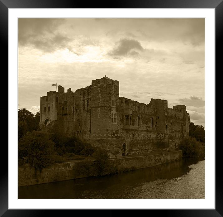 Newark Castle Framed Mounted Print by Rebecca  Young