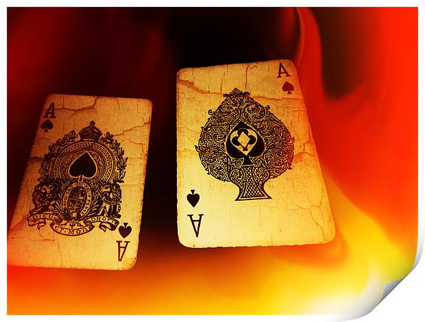 Aces of Fire Print by Maria Tzamtzi Photography