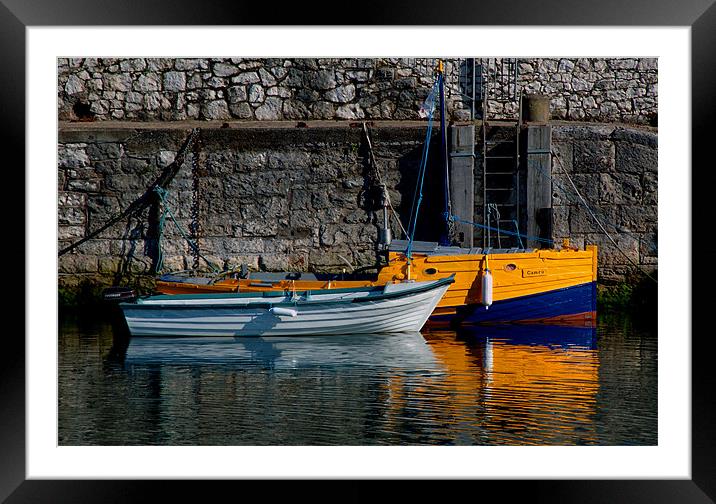Carnlough Harbour Framed Mounted Print by Stephen Maxwell
