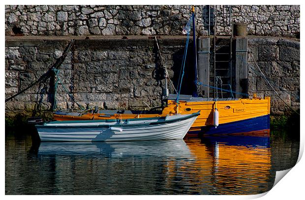 Carnlough Harbour Print by Stephen Maxwell