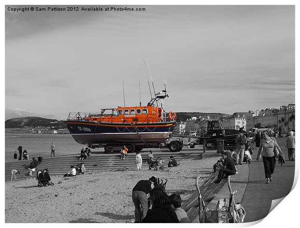 Llandudno Beach Print by Sam Pattison