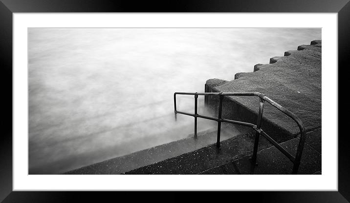 Into The Sea Framed Mounted Print by Simon Wrigglesworth