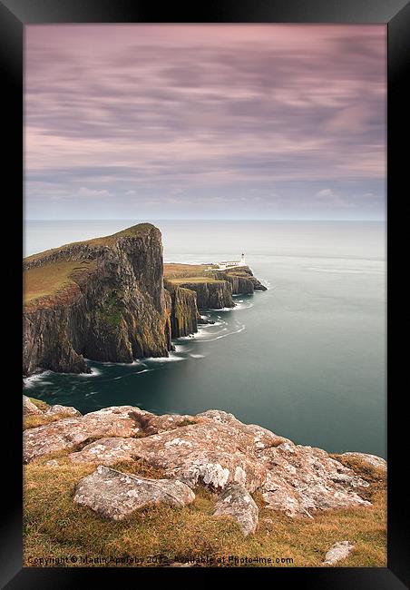 Neist Point Lighthouse Framed Print by Martin Appleby