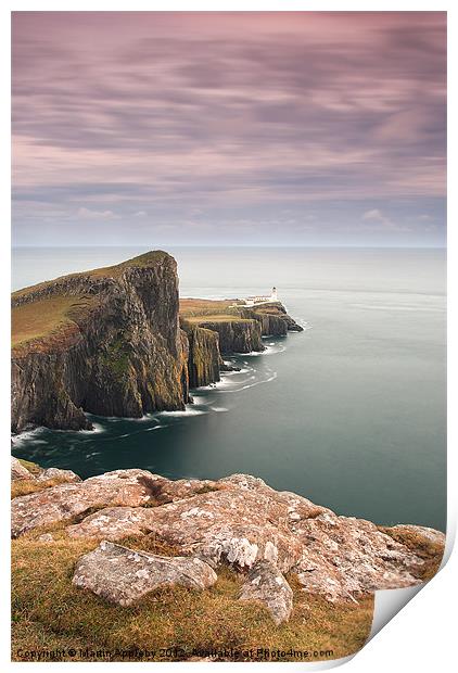 Neist Point Lighthouse Print by Martin Appleby