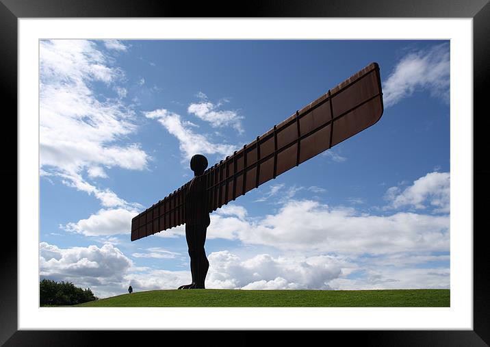 Angel Of The North Framed Mounted Print by Sandi-Cockayne ADPS