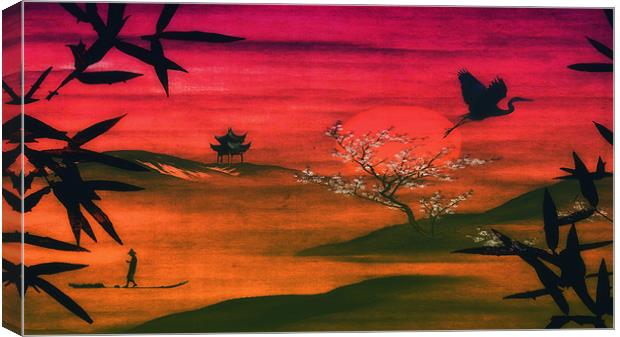 Oriental Dusk Canvas Print by Anthony Michael 