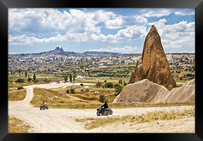 Quad riding in Cappadocia Framed Print by Arfabita  