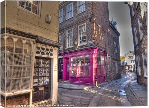 The Shambles York Canvas Print by Allan Briggs