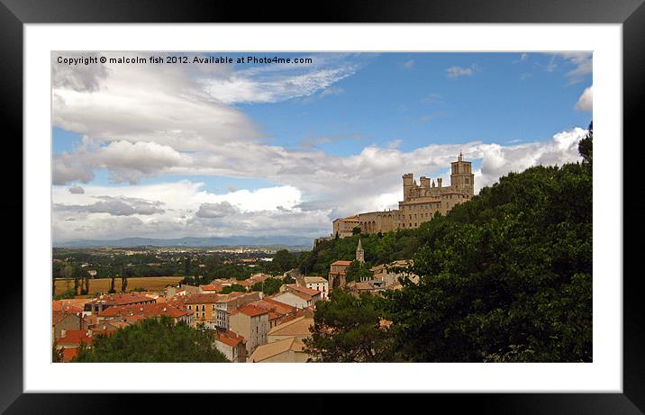 St-Nazaire Cathedral Framed Mounted Print by malcolm fish