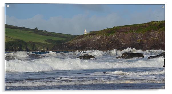 Waves on Beenbane beach Acrylic by barbara walsh