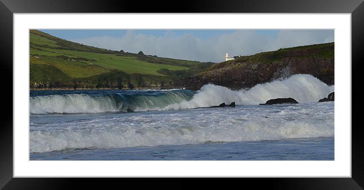 Dingle lighthouse Framed Mounted Print by barbara walsh