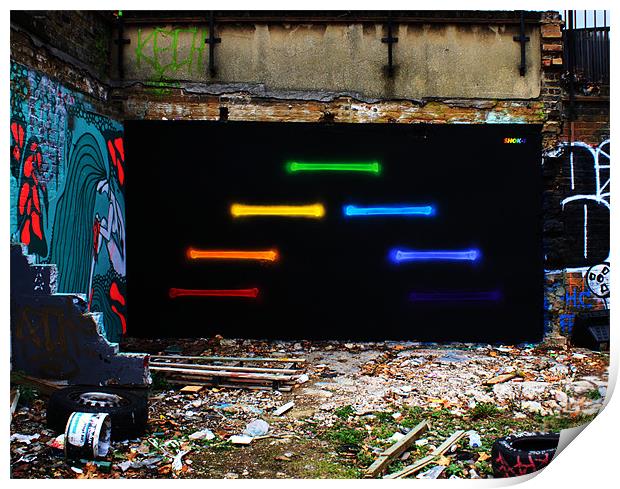 Urban Graffiti Print by Photographer Obscura