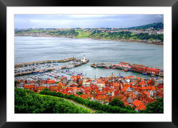 Scarborough Harbour Framed Mounted Print by stephen walton