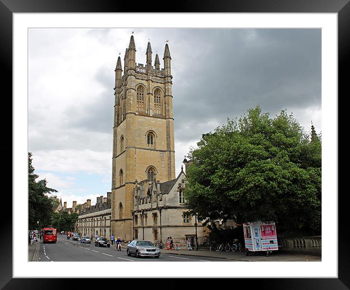 Magdalen Tower Framed Mounted Print by Tony Murtagh