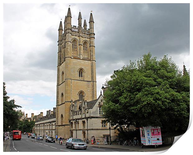 Magdalen Tower Print by Tony Murtagh