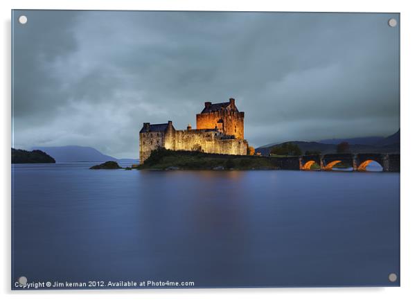 Eilean Donan Castle Acrylic by Jim kernan