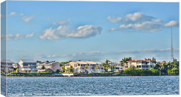Key Largo Houses Canvas Print by Chris Thaxter