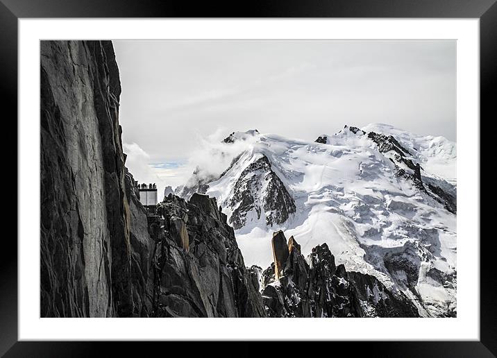 Mount Blanc Framed Mounted Print by Cristian Mihaila