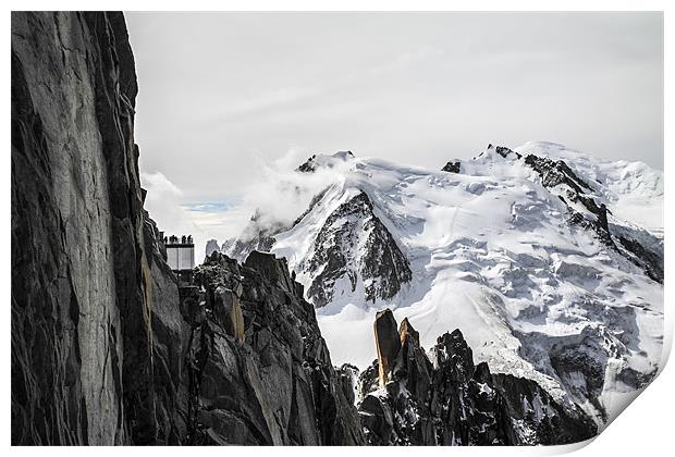 Mount Blanc Print by Cristian Mihaila