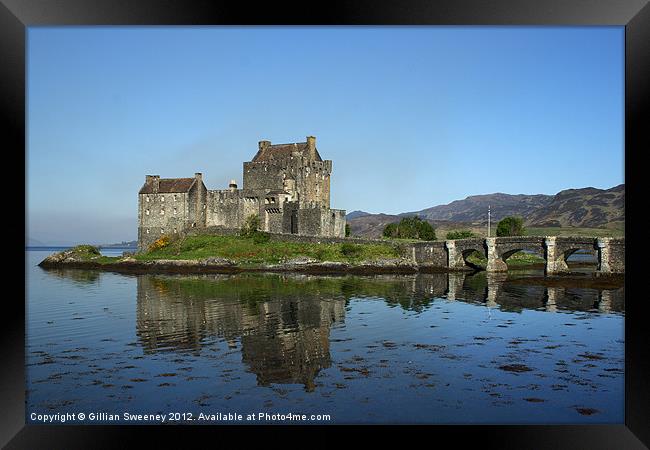 Eilean Donan Castle Scotland Framed Print by Gillian Sweeney