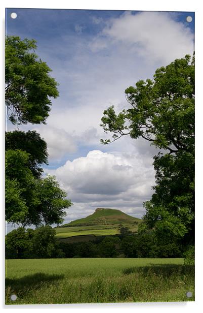 Roseberry Topping Acrylic by Gary Eason