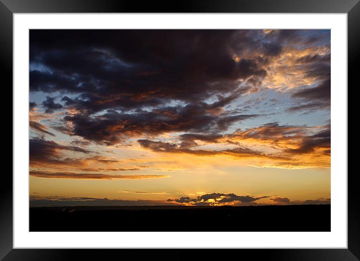 The End of a Beautiful Day Framed Mounted Print by John Ellis