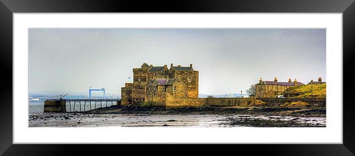 Castle and Crane Framed Mounted Print by Tom Gomez