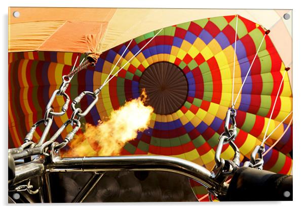 Balloon rigging and jet flame Acrylic by Arfabita  