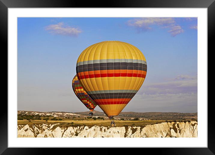 Close to the edge in a Balloon Framed Mounted Print by Arfabita  