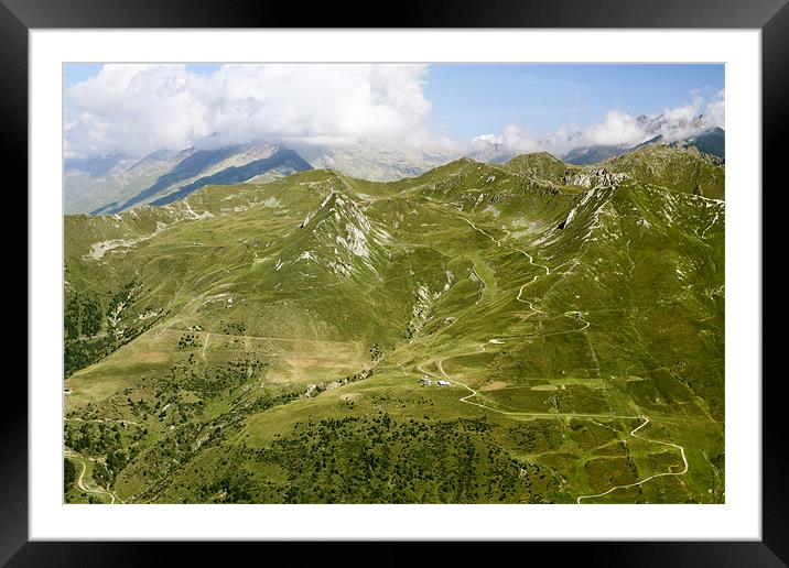 mountain path Framed Mounted Print by Cristian Mihaila