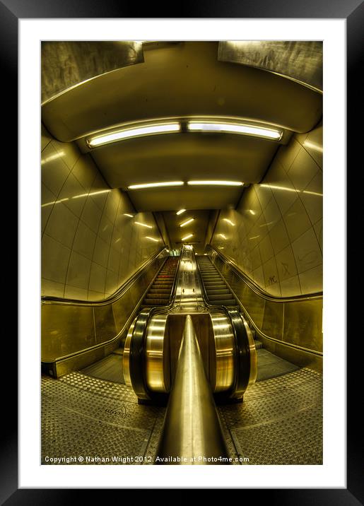 Going up? Framed Mounted Print by Nathan Wright