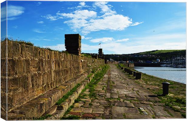 Old Harbour Wall Canvas Print by Ade Robbins