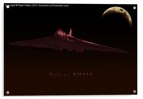 Vulcan XH558 Acrylic by Nigel Hatton