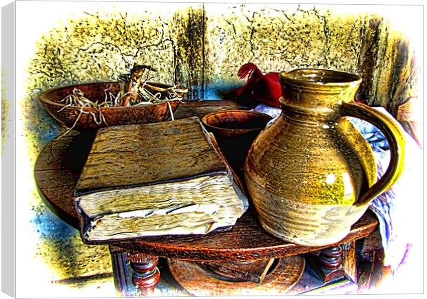 Early Colonial Still Life Canvas Print by Mark Sellers