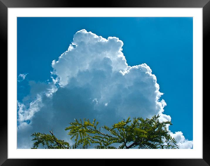 Blue Sky Convection Framed Mounted Print by Sam Jowett