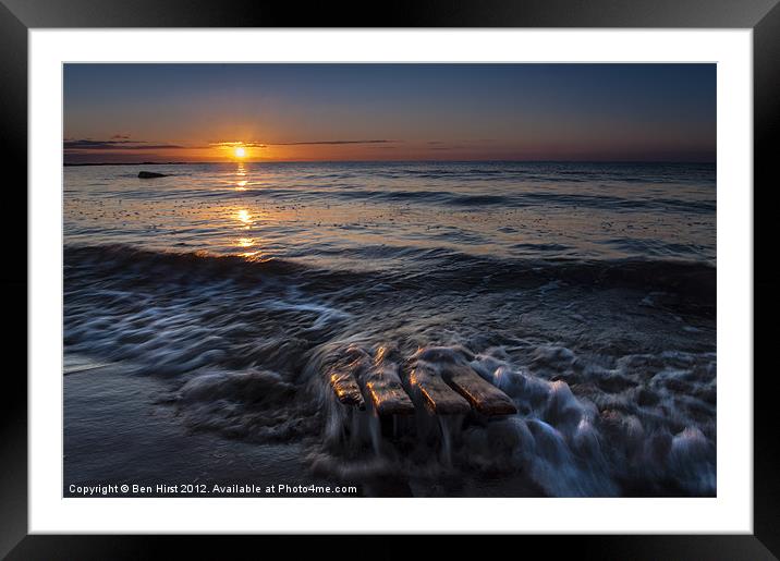 Easthaven Sunrise Framed Mounted Print by Ben Hirst