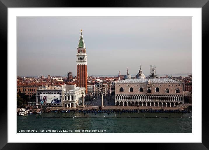 Piazza San Marco Venice Framed Mounted Print by Gillian Sweeney