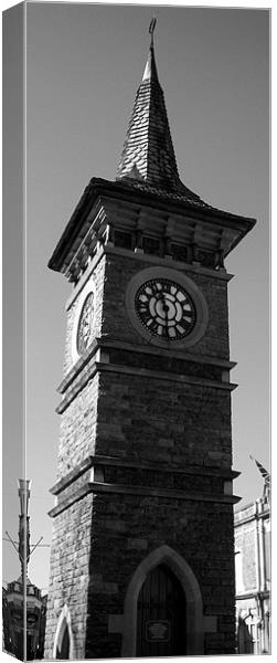 Clock Tower Canvas Print by Anthony Palmer-Greene